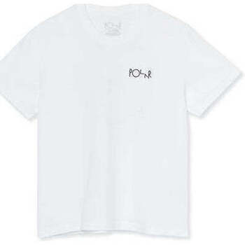 Abbigliamento T-shirt & Polo Polar Skate Co Stroke Logo Tee Bianco Bianco