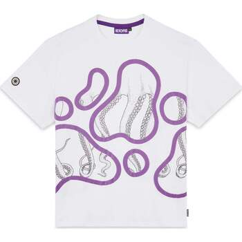 Abbigliamento Uomo T-shirt & Polo Octopus Stained Bianco Nero