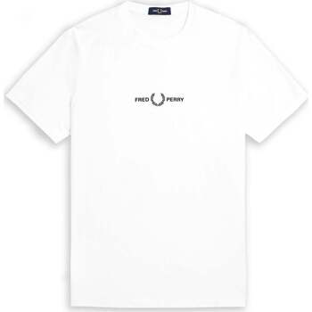 Abbigliamento Uomo T-shirt & Polo Fred Perry Embroidered Logo Bianco Bianco