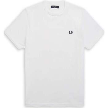 Abbigliamento Uomo T-shirt & Polo Fred Perry Ringer Logo Bianco Bianco
