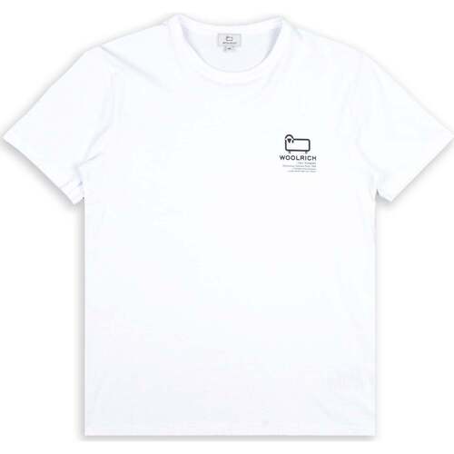 Abbigliamento Uomo T-shirt & Polo Woolrich Photographic Tee Bianco Bianco