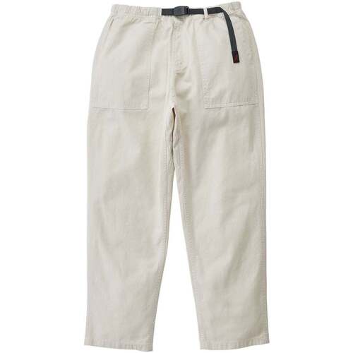 Abbigliamento Uomo Pantaloni Gramicci Loose Tapered Ridge Pant Latte Bianco