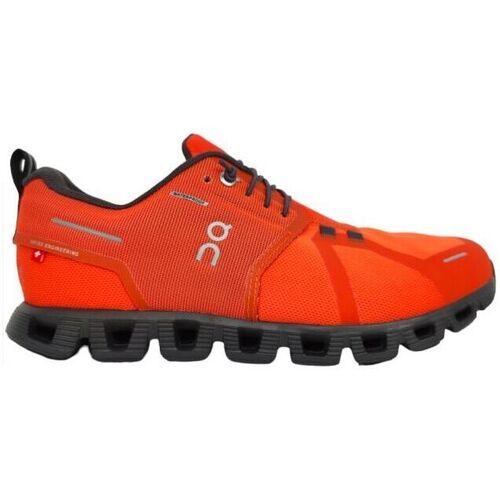 Scarpe Uomo Sneakers On Running Scarpe Cloud 5 Waterproof Uomo Flame/Eclipse Arancio