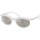Orologi & Gioielli Donna Occhiali da sole Swarovski SK6006 Occhiali da sole, Bianco/Grigio, 54 mm Bianco
