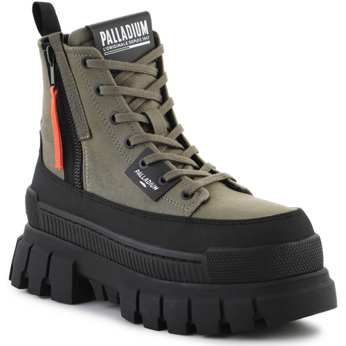 Scarpe Donna Sneakers alte Palladium Revolt Boot Zip Tx 98860-325-M Olive Night 325 Verde