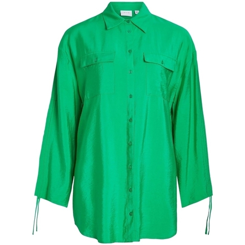 Abbigliamento Donna Top / Blusa Vila Klaria Oversize Shirt L/S - Bright Green Verde