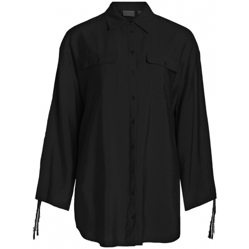Abbigliamento Donna Top / Blusa Vila Klaria Oversize Shirt L/S - Black Nero