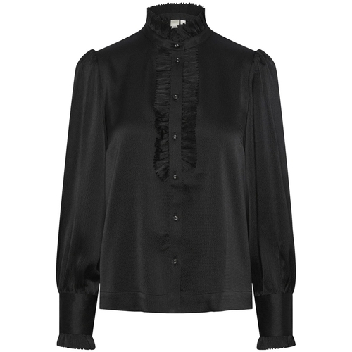 Abbigliamento Donna Top / Blusa Y.a.s YAS Frilla Shirt L/S - Black Nero