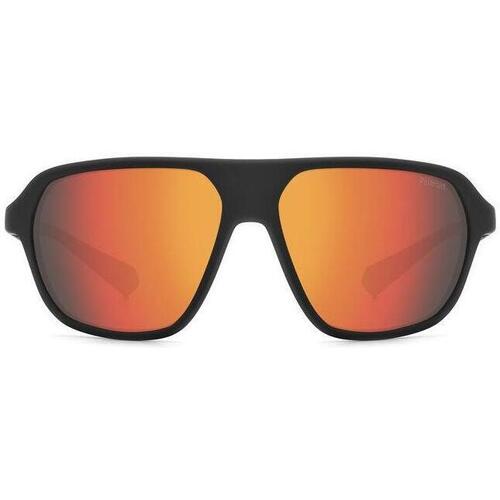 Orologi & Gioielli Occhiali da sole Polaroid PLD 2152/S Occhiali da sole, Nero/Arancione, 59 mm Nero