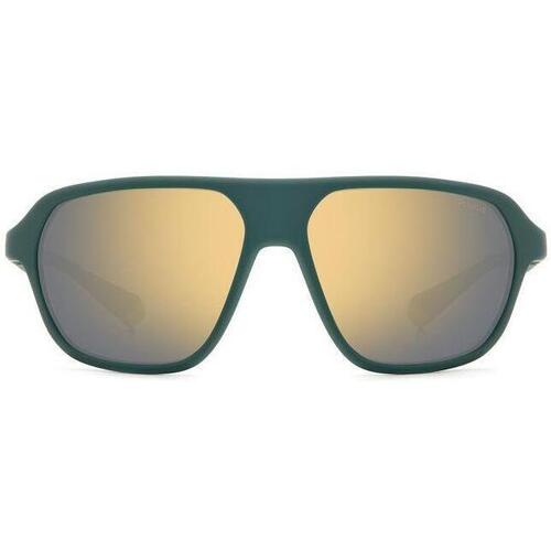 Orologi & Gioielli Occhiali da sole Polaroid PLD 2152/S Occhiali da sole, Verde/Oro, 59 mm Verde