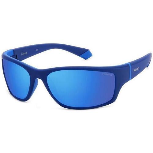 Orologi & Gioielli Uomo Occhiali da sole Polaroid PLD 2135/S Occhiali da sole, Blu/Azzurro, 65 mm Blu