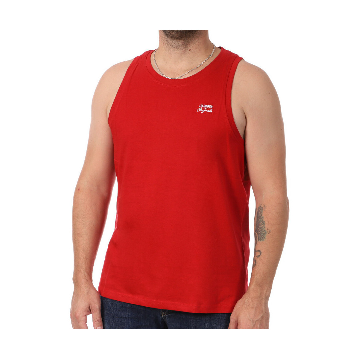 Abbigliamento Uomo Top / T-shirt senza maniche Lee Cooper LEE-009552 Rosso
