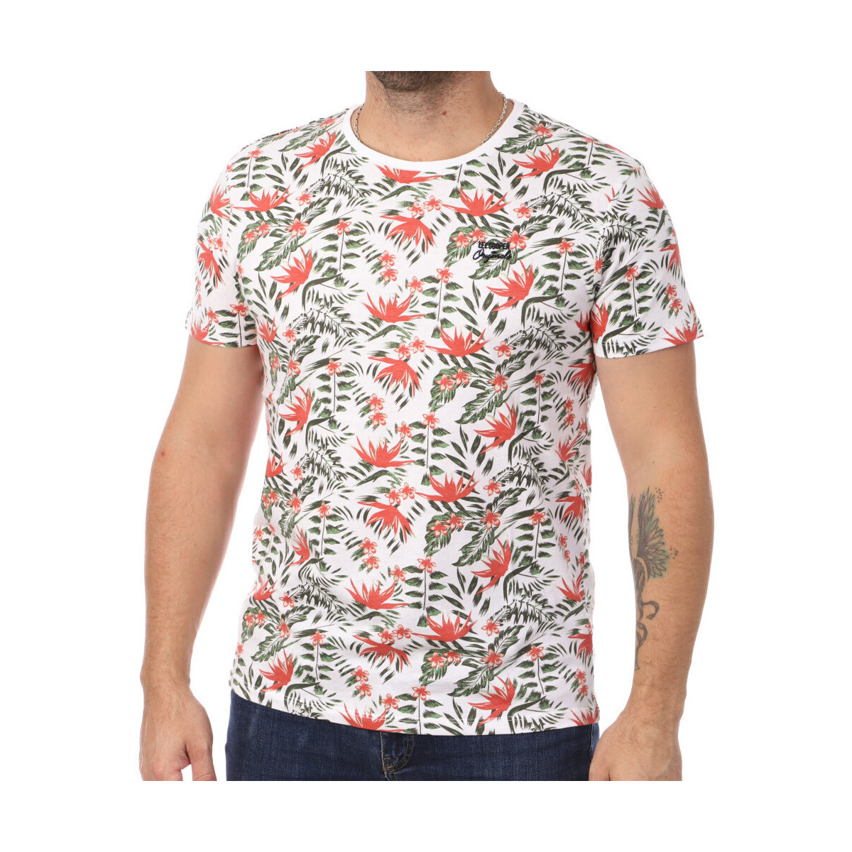 Abbigliamento Uomo T-shirt & Polo Lee Cooper LEE-011112 Bianco