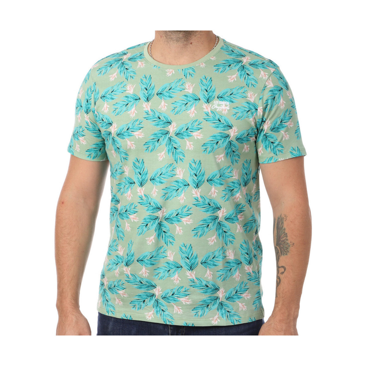 Abbigliamento Uomo T-shirt & Polo Lee Cooper LEE-011127 Verde