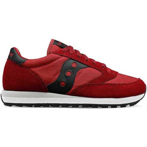 Scarpe Uomo Sneakers Saucony JAZZ ORIGINALS 2044-675 burgundy black Rosso