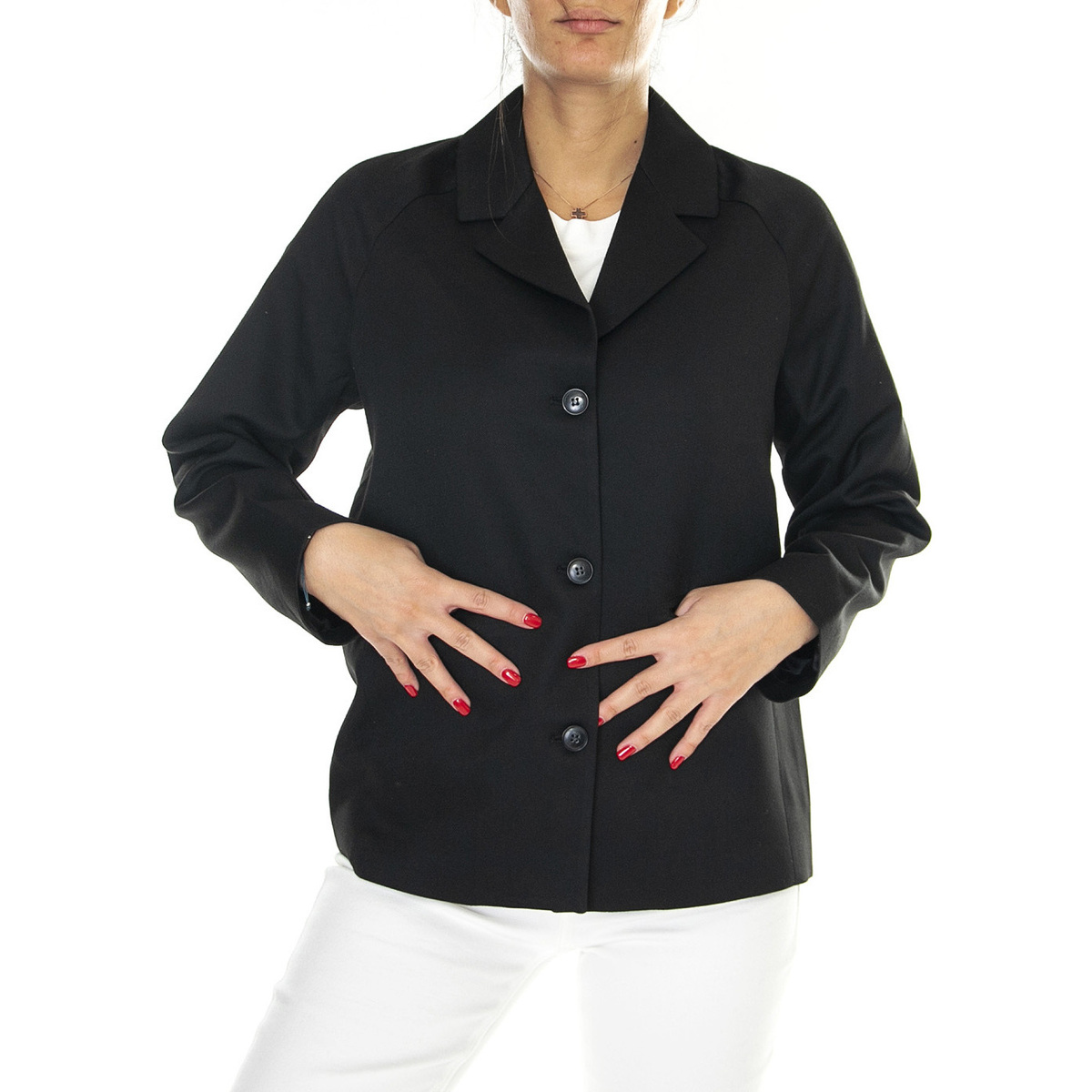Abbigliamento Donna Giacche Elvine Zeca Black Jacket Nero