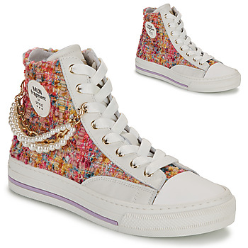 Scarpe Donna Sneakers alte Meline  Bianco / Multicolore