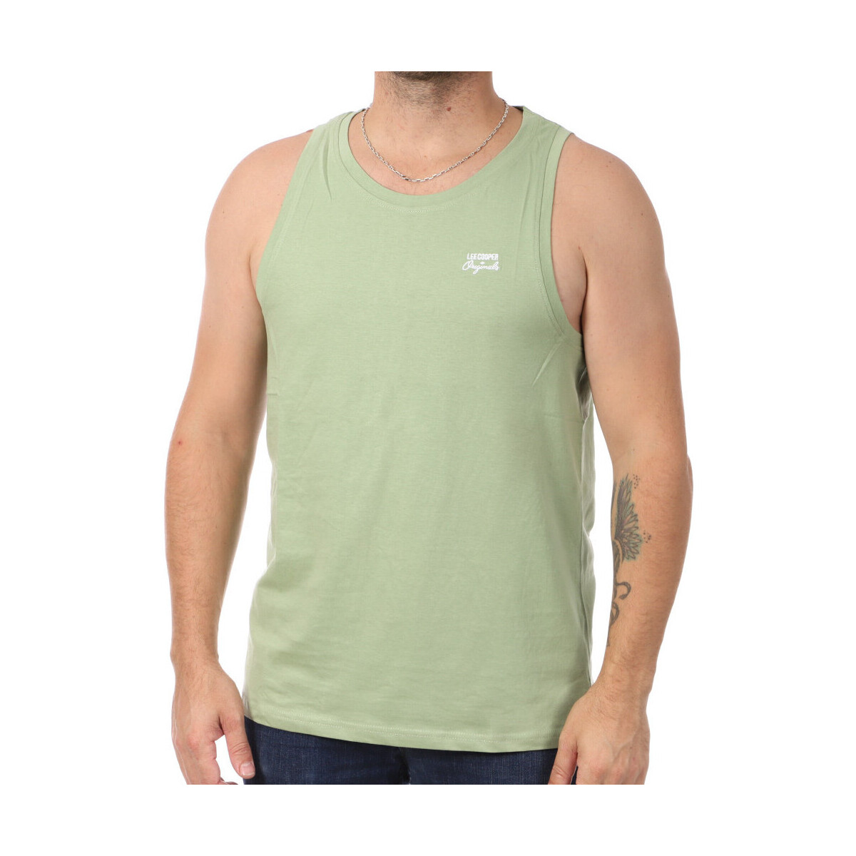 Abbigliamento Uomo Top / T-shirt senza maniche Lee Cooper LEE-009552 Verde