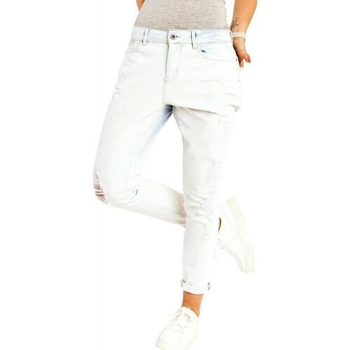 Abbigliamento Donna Pantaloni Only Lima Boyfriend Jeans L32 - White Bianco