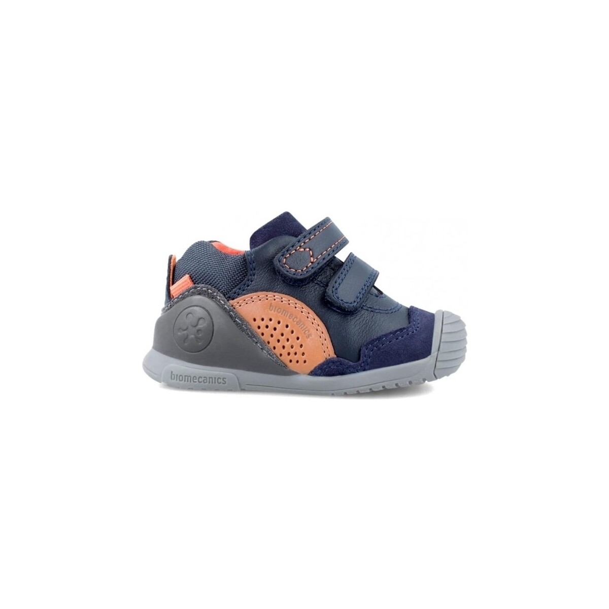 Scarpe Unisex bambino Sneakers Biomecanics Baby Sneakers 231125-A - Azul Marinho Arancio