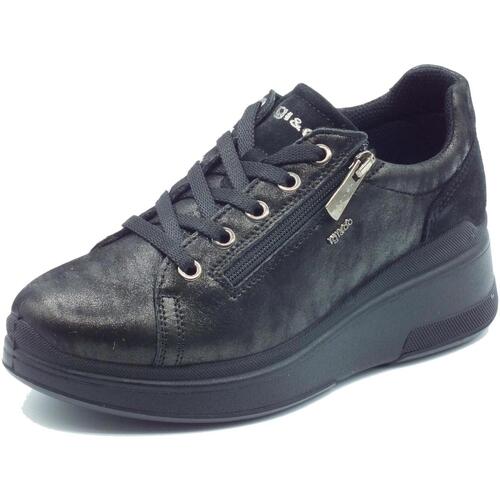 Scarpe Donna Sneakers IgI&CO 4655300 Cap Scam Nero
