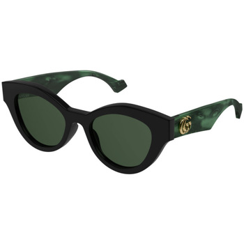 Gucci GG0957S Occhiali da sole, Nero/Verde, 51 mm Nero