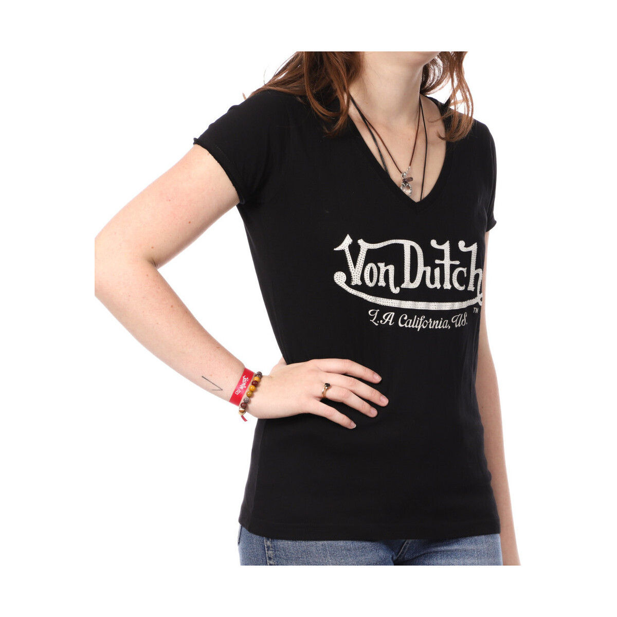 Abbigliamento Donna T-shirt & Polo Von Dutch VD/TVC/JENN Nero