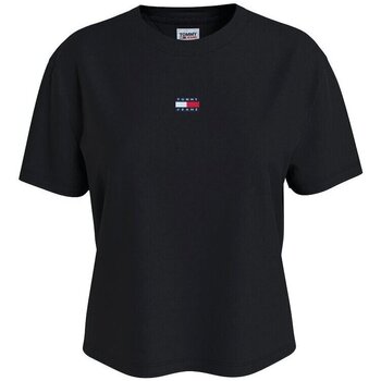 Tommy Jeans T-shirt Donna Classic Fit Badge Nero