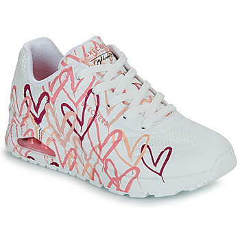 Skechers UNO GOLDCROWN - SPREAD THE LOVE Bianco / Rosso