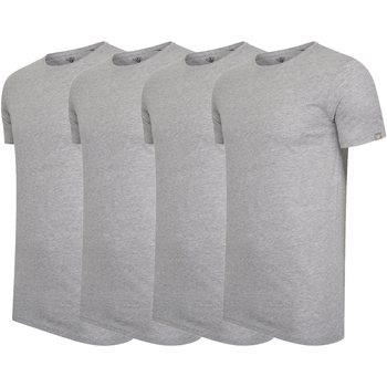 Abbigliamento Uomo T-shirt maniche corte Cappuccino Italia 4-Pack T-shirts Grigio