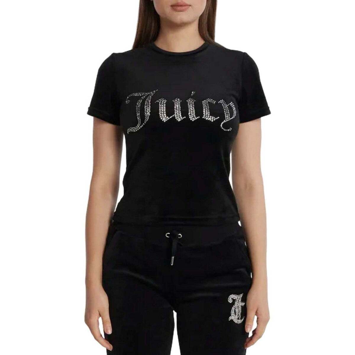 Abbigliamento Donna T-shirt maniche corte Juicy Couture SKU_256621_1431017 Nero