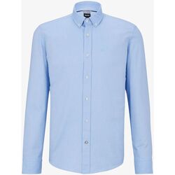Abbigliamento Uomo Camicie maniche lunghe BOSS  Blu