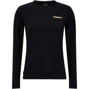Abbigliamento Donna T-shirt & Polo Freddy T-Shirt Manica Lunga Nero