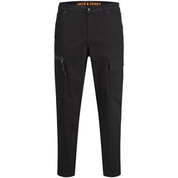 Abbigliamento Uomo Pantaloni Jack & Jones 12194240 JPSTACE JJDEX TAPERED-BLACK Nero