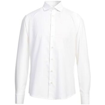 Abbigliamento Uomo Camicie maniche lunghe Bastoncino Camicia Oxford Wash Uomo White Bianco