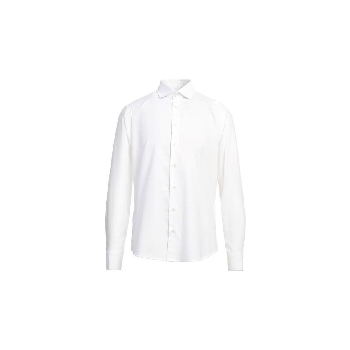 Abbigliamento Uomo Camicie maniche lunghe Bastoncino Camicia Oxford Wash Uomo White Bianco