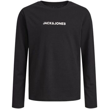 Abbigliamento Bambino T-shirt & Polo Jack & Jones 12213224 JCOTHX-BLACK Nero