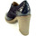 Scarpe Donna Sneakers Sax 21642 BLU-NLU - DERBY RICAMO P Blu