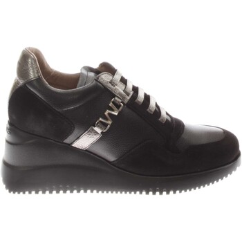 Scarpe Donna Sneakers Wonders G 6610 NE-UNICA - Allacciato f Nero