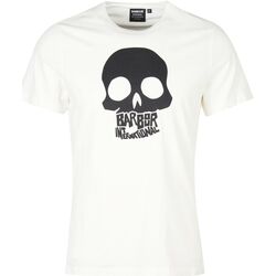 Abbigliamento Uomo T-shirt & Polo Barbour MTS1133 WH32-UNICA - T shirt c Bianco
