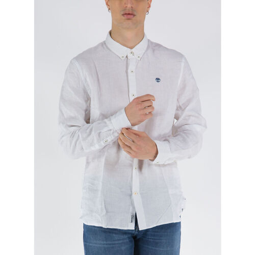 Abbigliamento Uomo Camicie maniche lunghe Timberland TB0A2DC31001-UNICA - Camicia L Bianco