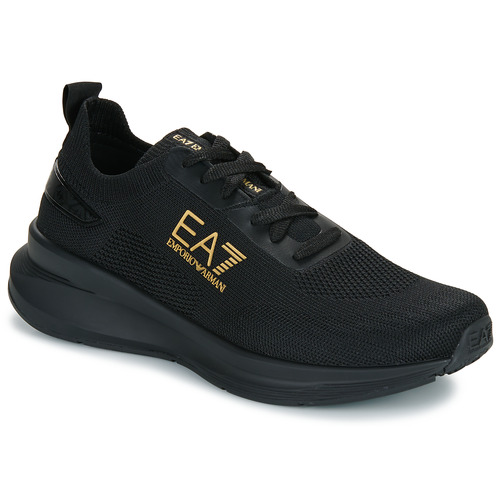 Scarpe Sneakers basse Emporio Armani EA7 MAVERICK KNIT Nero / Oro