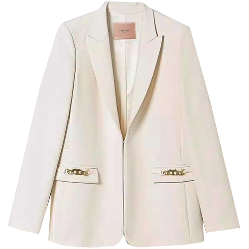 Abbigliamento Donna Giacche Twin Set 232tt2190-00282 Bianco