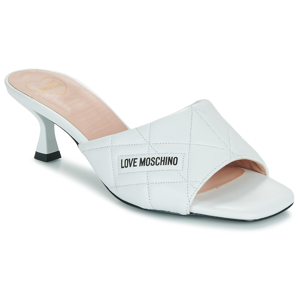 Scarpe Donna Ciabatte Love Moschino LOVE MOSCHINO QUILTED Bianco