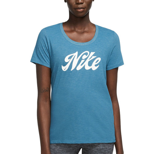 Abbigliamento Donna T-shirt & Polo Nike Dri-Fit Women's Tee - Industrial Blue - FD2986-457 Blu
