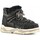 Scarpe Donna Sneakers Mou Scoubidoo Lace Trainer Cracked Black Nero
