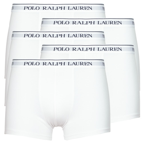 Biancheria Intima Uomo Boxer Polo Ralph Lauren CLSSIC TRUNK-5 PACK-TRUNK Bianco