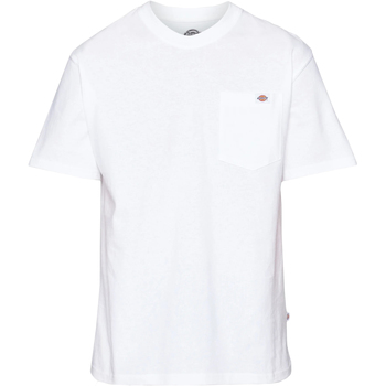 Abbigliamento Uomo T-shirt maniche corte Dickies uomo t-shirt DK0A4YFCWHX1 LURAY POCKET TEE LS Bianco