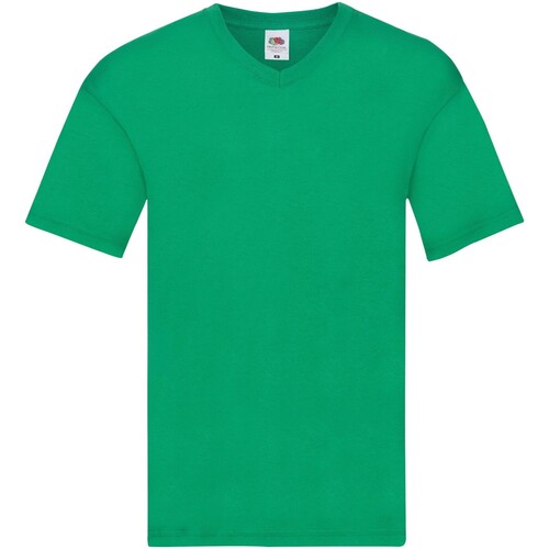 Abbigliamento Uomo T-shirts a maniche lunghe Fruit Of The Loom 61426 Verde