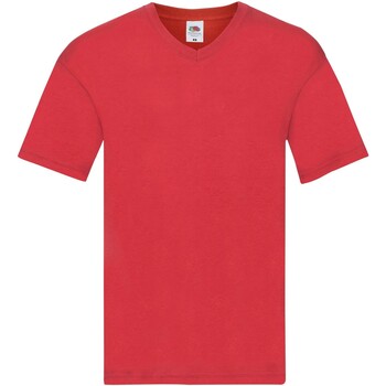 Abbigliamento Uomo T-shirts a maniche lunghe Fruit Of The Loom 61426 Rosso